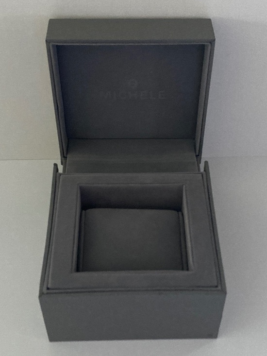 Michele Gray Watch Box/Cushion/Polishing Cloth/Manual/Warranty Card/NEVER USED!! main image 16
